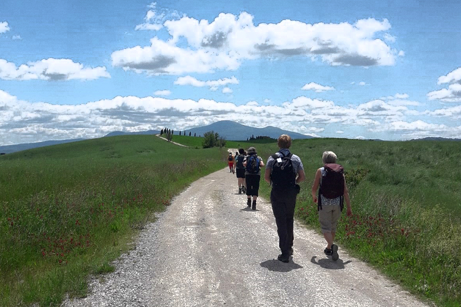 Camminando per la Val d'Orcia